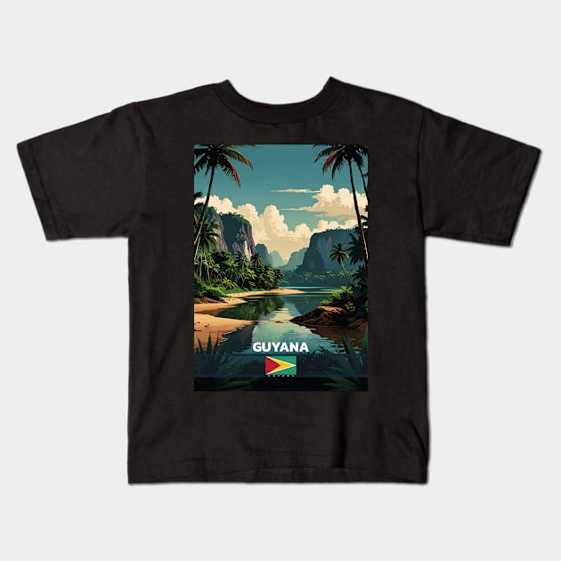 Guyana Travel Kids T-Shirt by Thistle-TShop